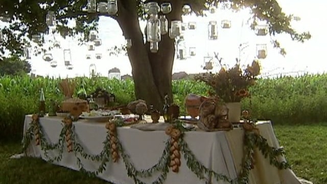 Wedding Food: Tuscan Buffet; Parmesan Wheel; Dessert Buffet